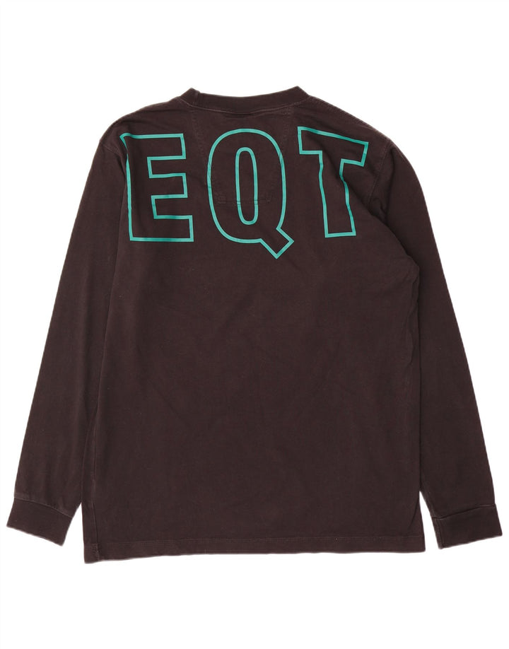 ADIDAS muška majica dugih rukava s grafikama, veliki crni pamuk u blokovima boja