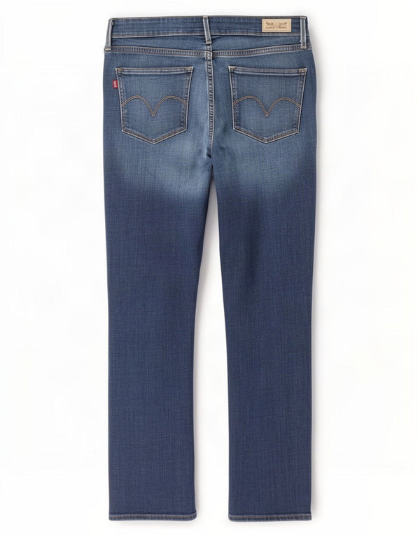Levi's ženske uske traperice srednjeg rasta US 12 Large W32 L30 plavi pamuk