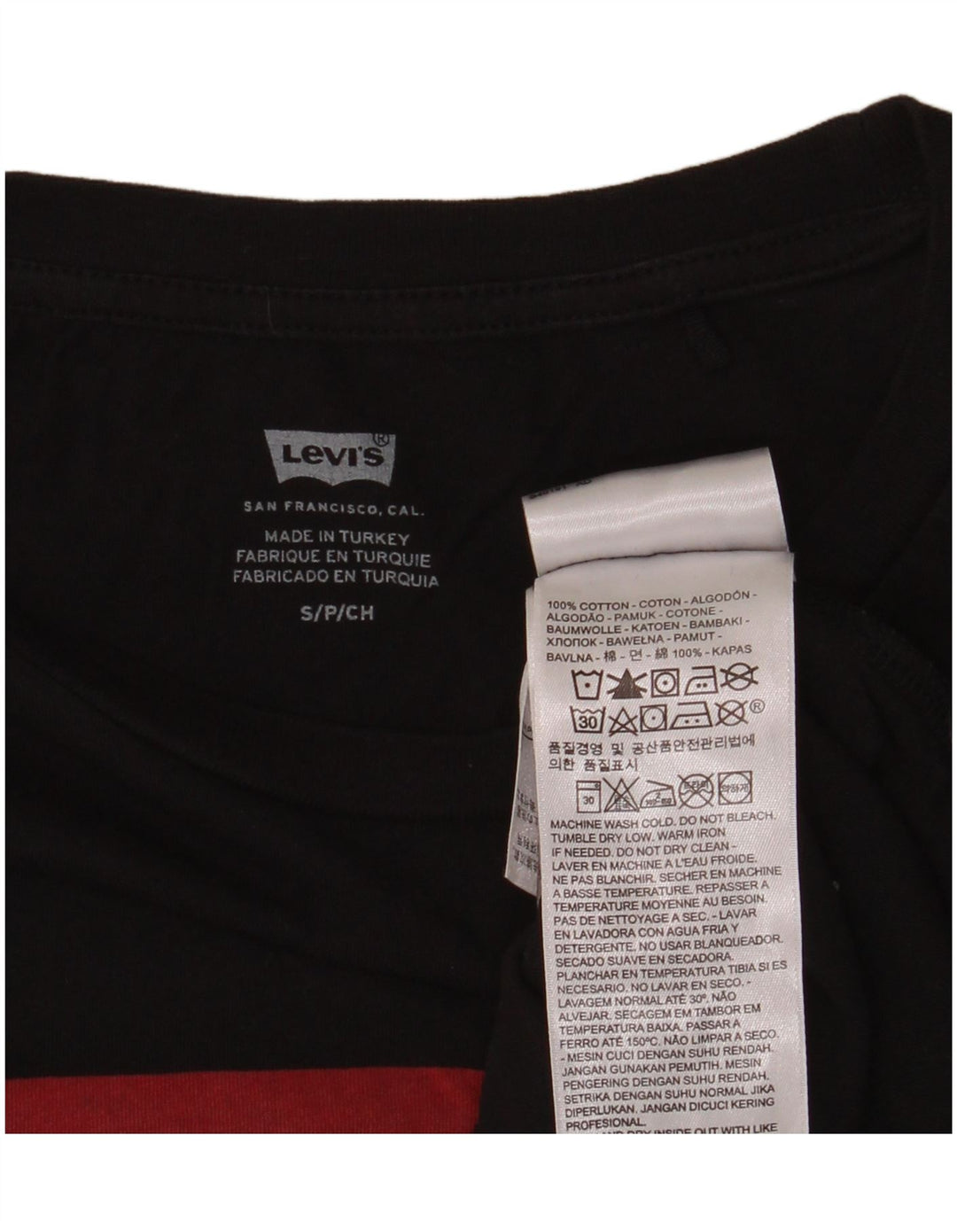 LEVI'S Ženska majica kratkih rukava s grafičkim motivima UK 12 Mali crni pamuk