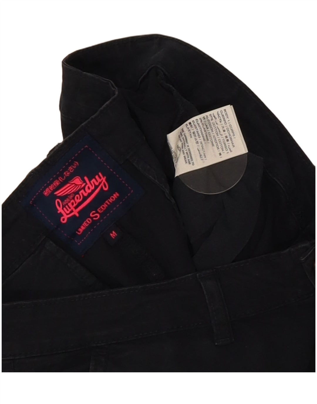 Superdry ženske chino kratke hlače srednje veličine W30 tamnoplavi pamuk
