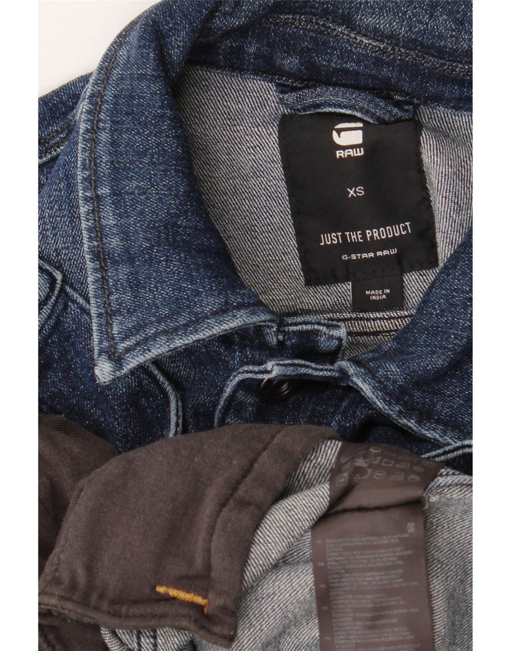 G-STAR ženska jakna od kratkog trapera UK 6 XS tamnoplavi pamuk