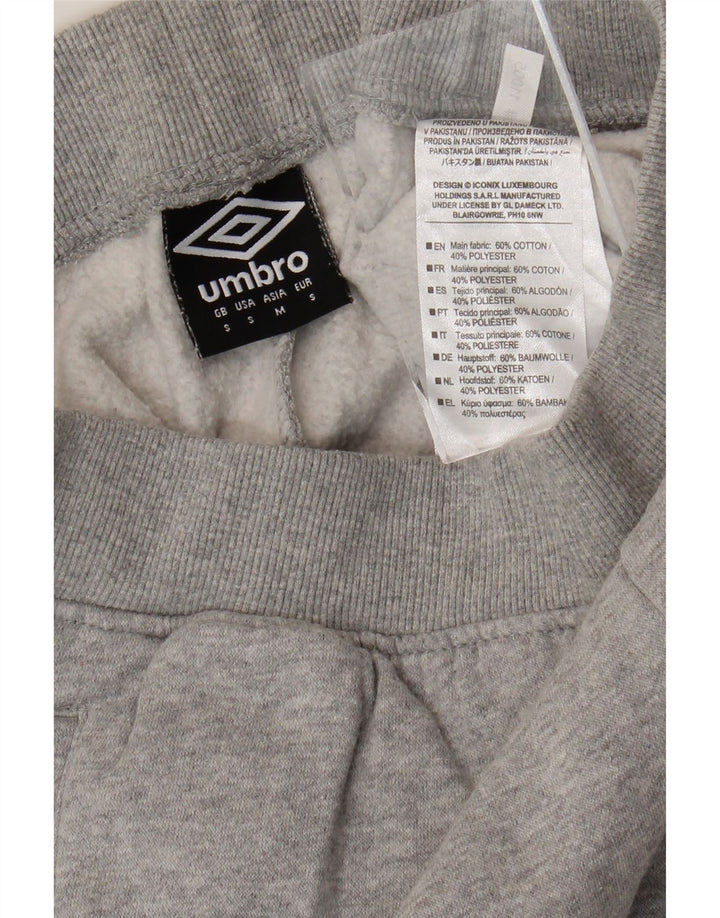 UMBRO male sive pamučne muške kratke trenirke s grafičkim motivima