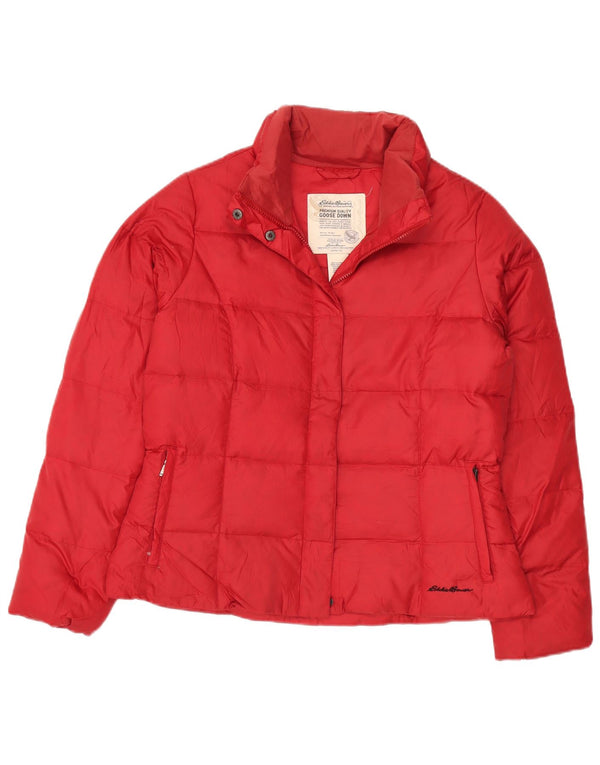 Eddie Bauer ženska podstavljena jakna UK 16 veliki crveni poliester