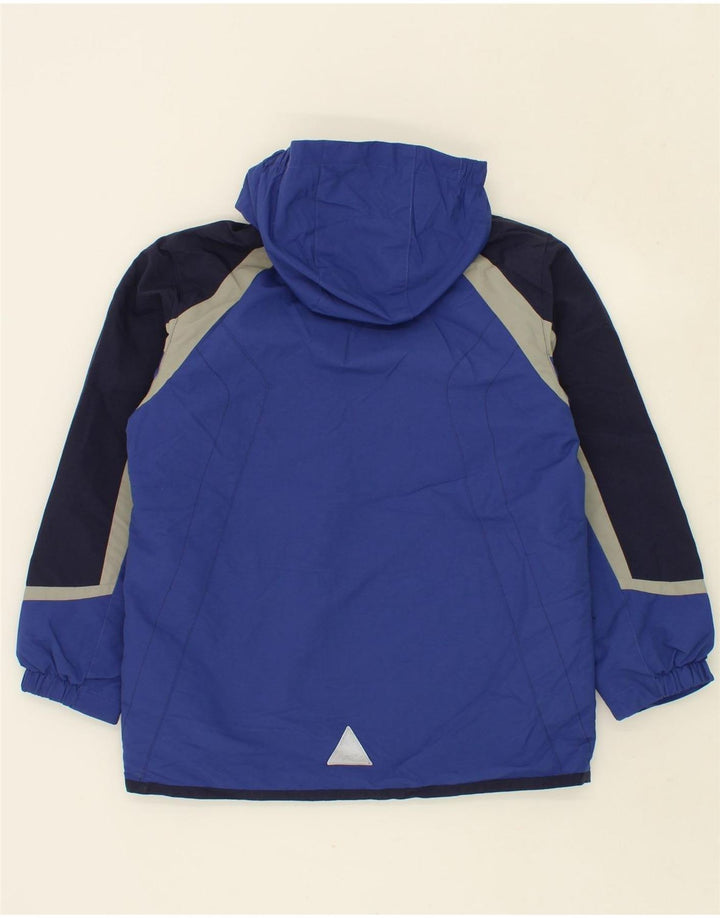 L.L.BEAN Boys Hooded Windbreaker Jacket 10-11 Years Medium Blue Vintage L.L.Bean and Second-Hand L.L.Bean from Messina Hembry 