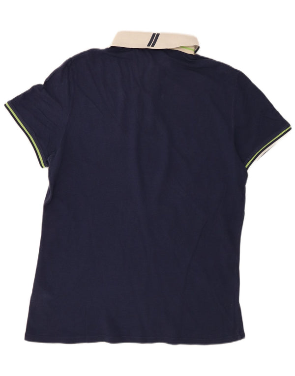 Trussardi Jeans muška polo majica za ragbi 2XL tamnoplavi pamuk
