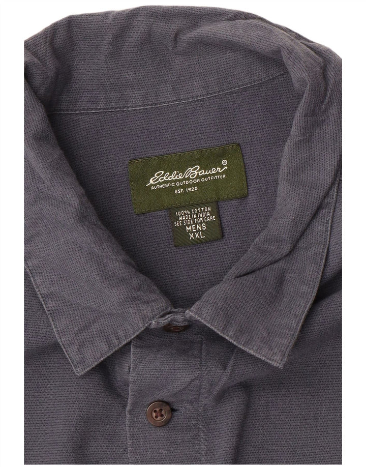 Eddie Bauer muška košulja kratkih rukava 2XL tamnoplavi pamuk