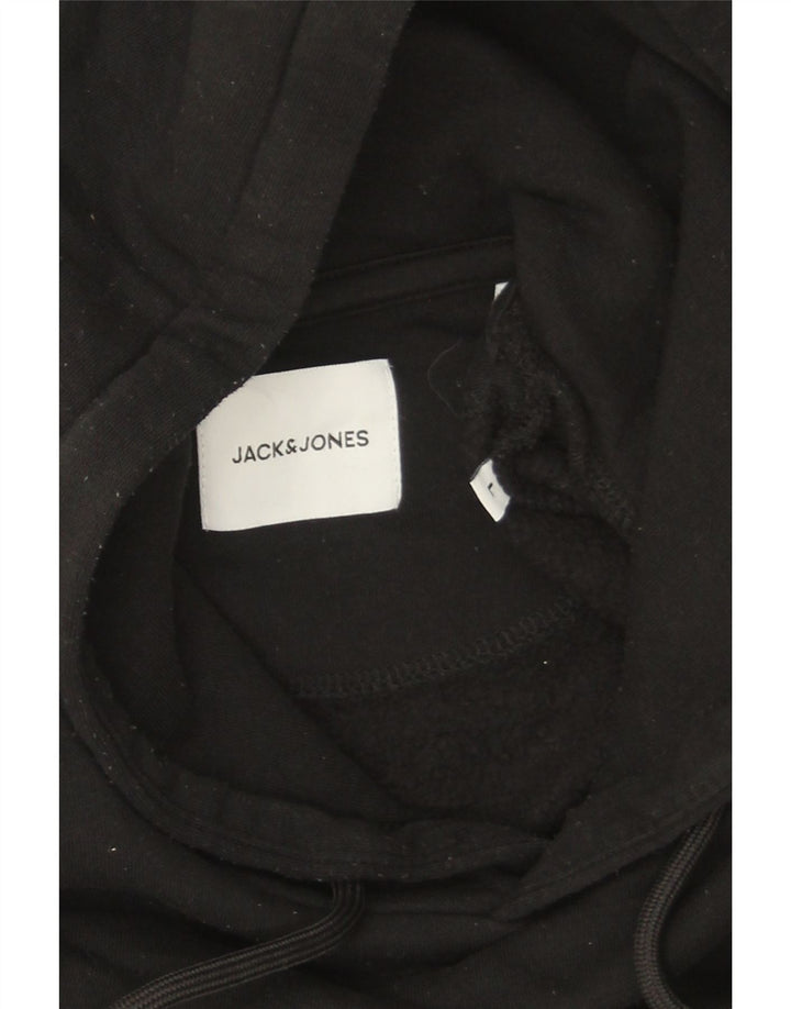 Jack & Jones muška majica s kapuljačom Veliki crni poliester