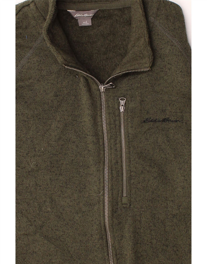 EDDIE BAUER Mens Sleeveless Tracksuit Top Jacket Large Green Polyester Vintage Eddie Bauer and Second-Hand Eddie Bauer from Messina Hembry 