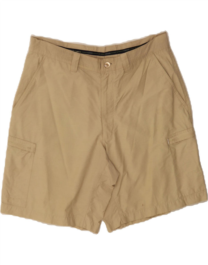 IZOD Mens Cargo Shorts W36 Large  Beige Cotton Vintage Izod and Second-Hand Izod from Messina Hembry 