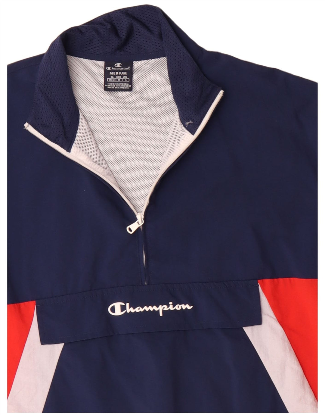 Champion muška anorak jakna UK 38 Medium tamnoplava poliamidna boja