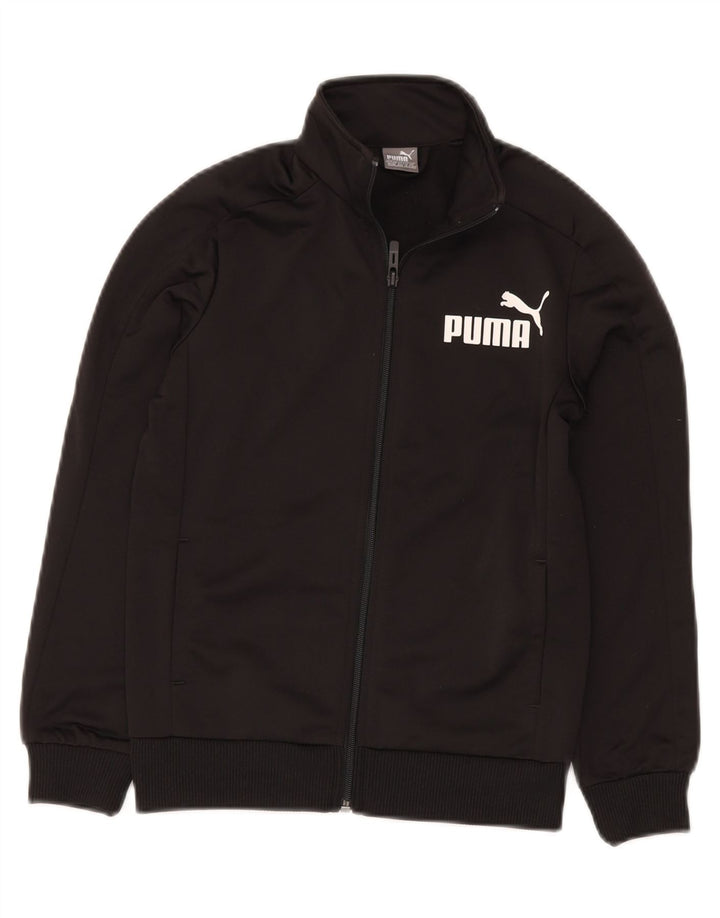 PUMA Boys Graphic Trenirka Gornja jakna 9-10 godina srednje crna poliester