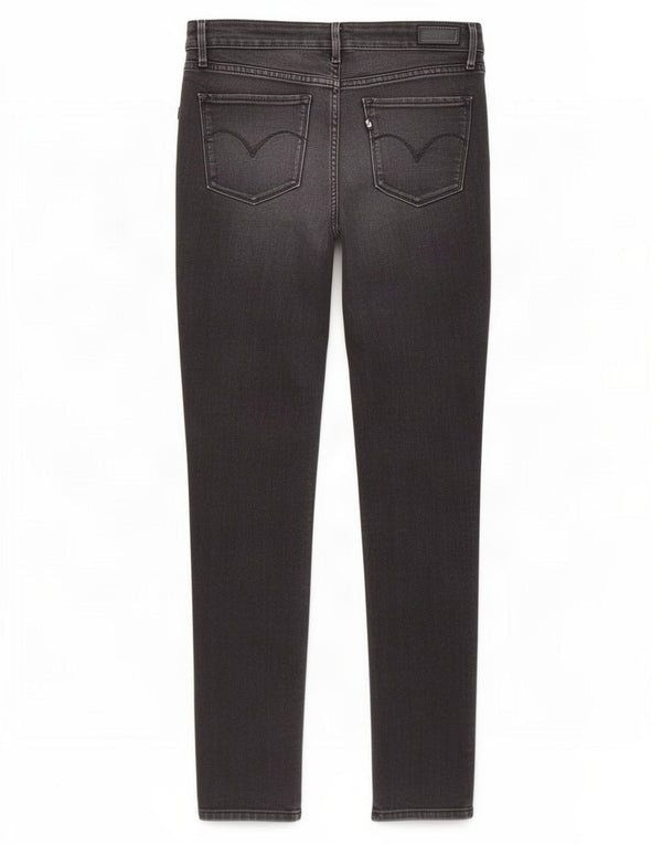 Levi's ženske uske traperice W27 L32 crni pamuk