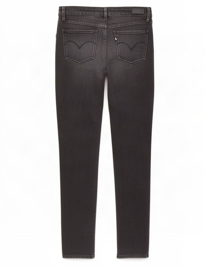 Levi's ženske uske traperice W27 L32 crni pamuk