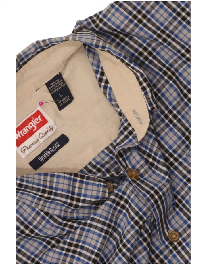 Wrangler muška košulja veliki plavi karirani pamuk