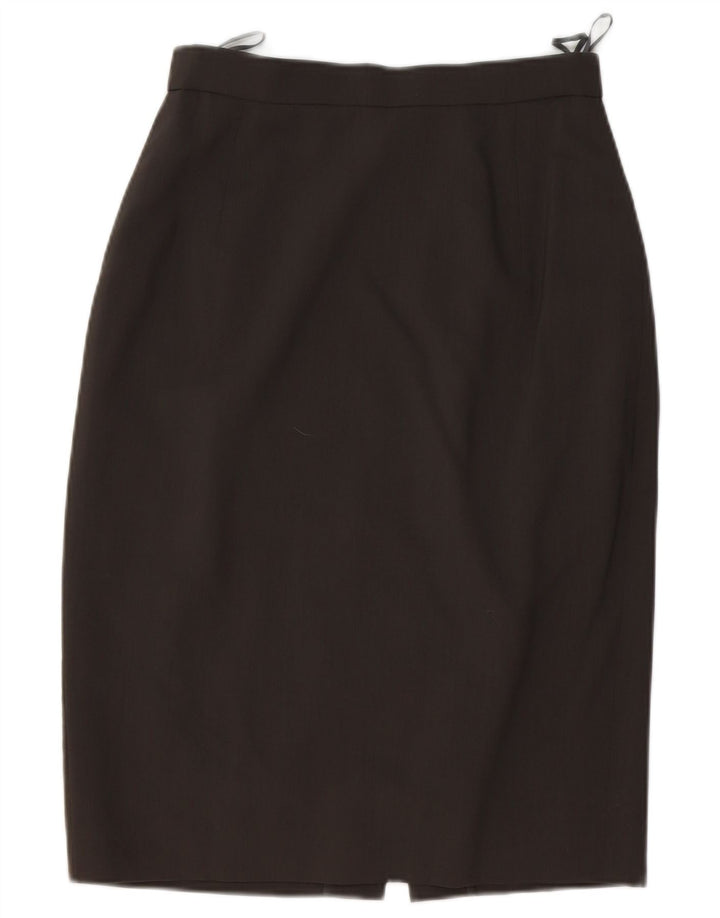 CERRUTI 1881 Womens Pencil Skirt IT 42 Medium W28  Grey Wool