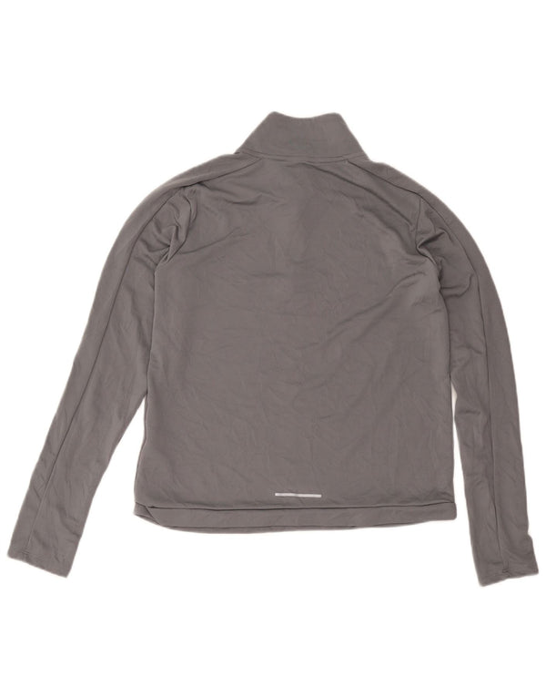 Nike Ženska trenirka Dri Fit Zip Neck Top UK 12 srednje siva