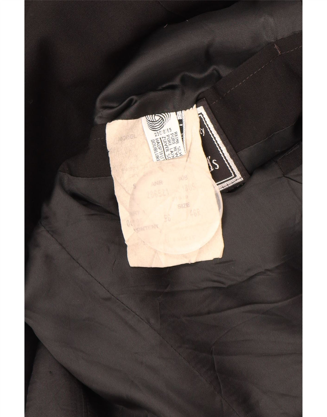 HUGO BOSS Muška jakna sa 2 gumba EU 56 3XL crna nova vuna