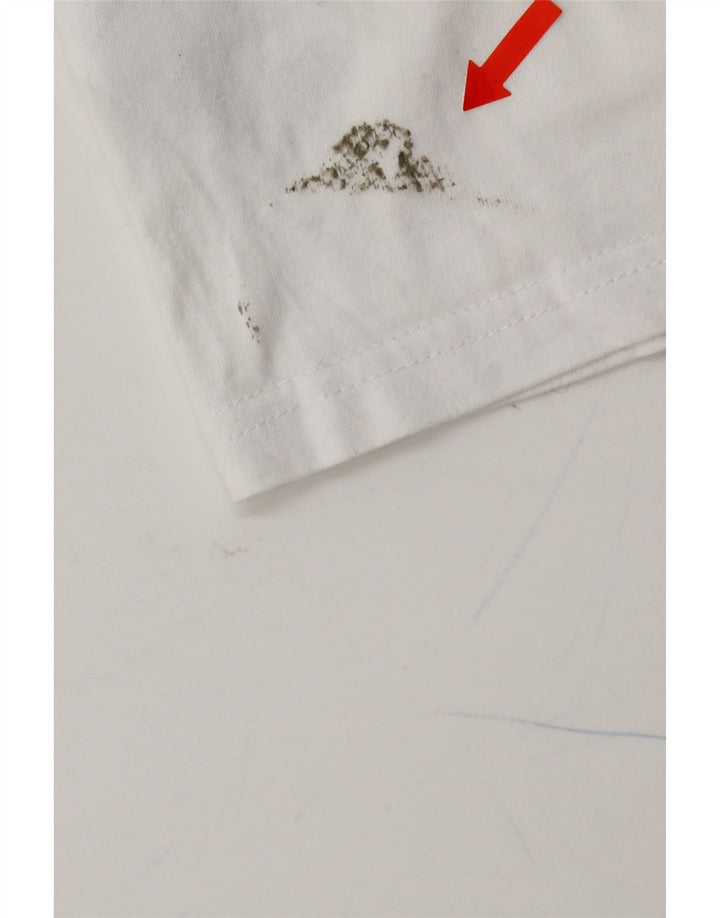 ELLESSE Mens Graphic T-Shirt Top Large White Cotton Vintage Ellesse and Second-Hand Ellesse from Messina Hembry 