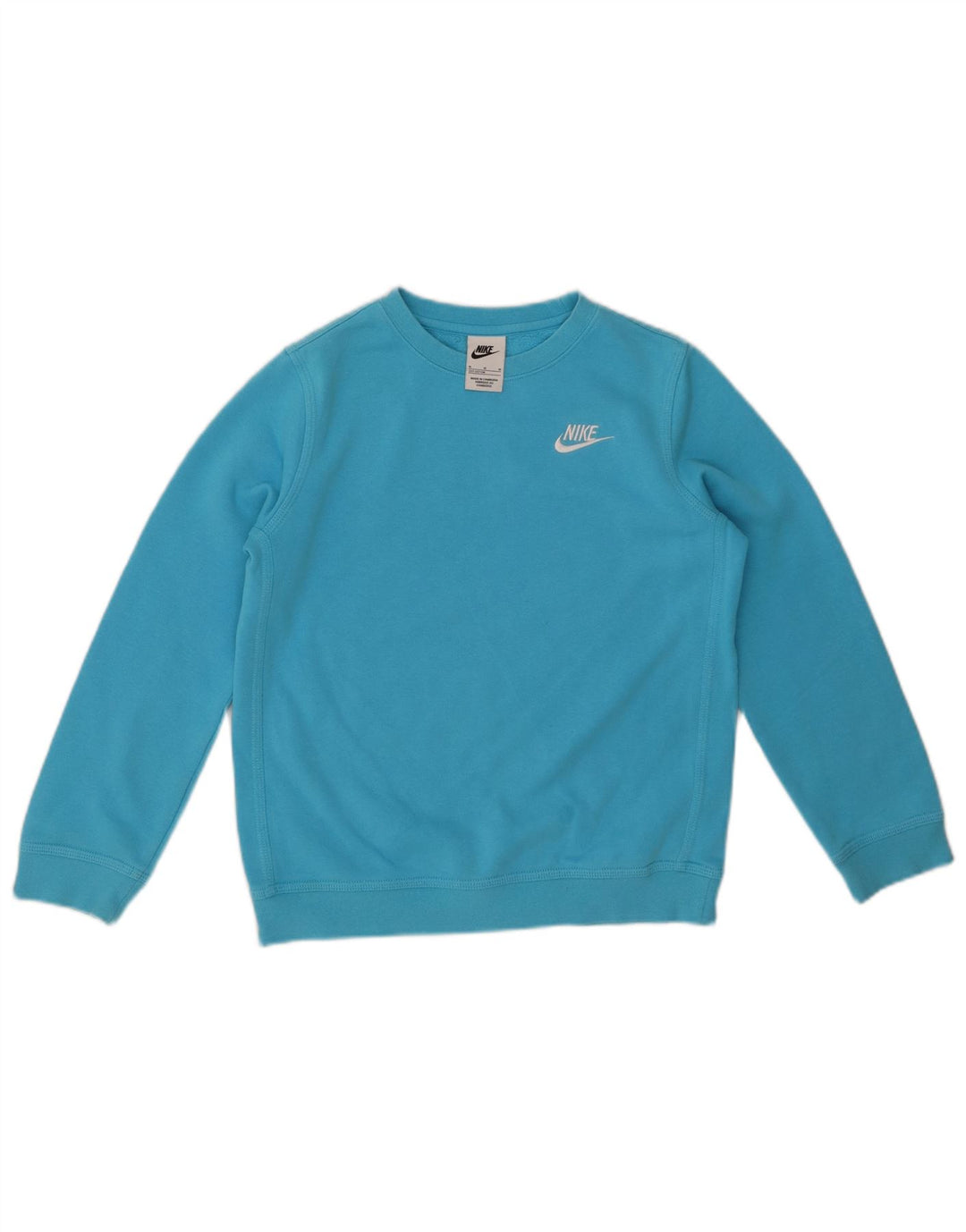 NIKE Boys Sweatshirt Džemper 10-11 godina srednje plavi pamuk
