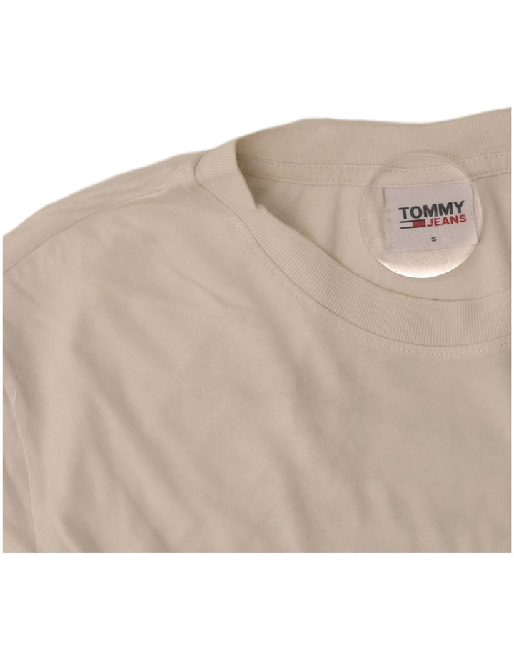 TOMMY HILFIGER Ženska skraćena majica kratkih rukava UK 10 Small White
