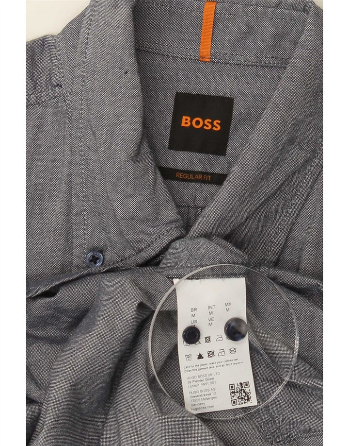 Hugo Boss muška košulja standardnog kroja srednje plavi pamuk
