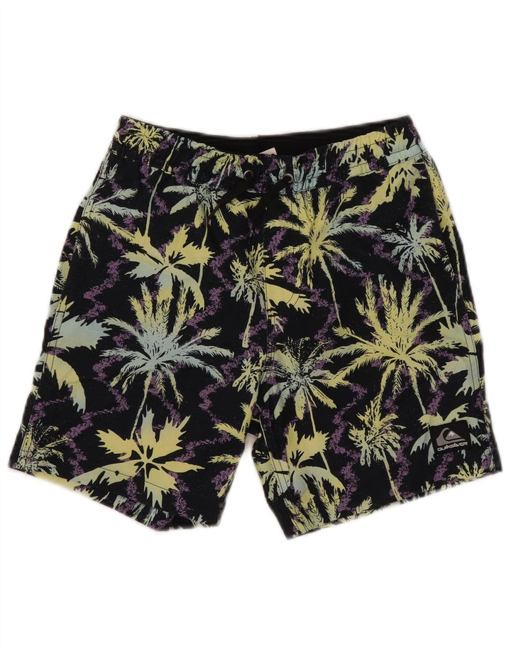 Quiksilver kratke hlače za plivanje s grafičkim motivima 9-10 godina srednje crne poliesterske boje
