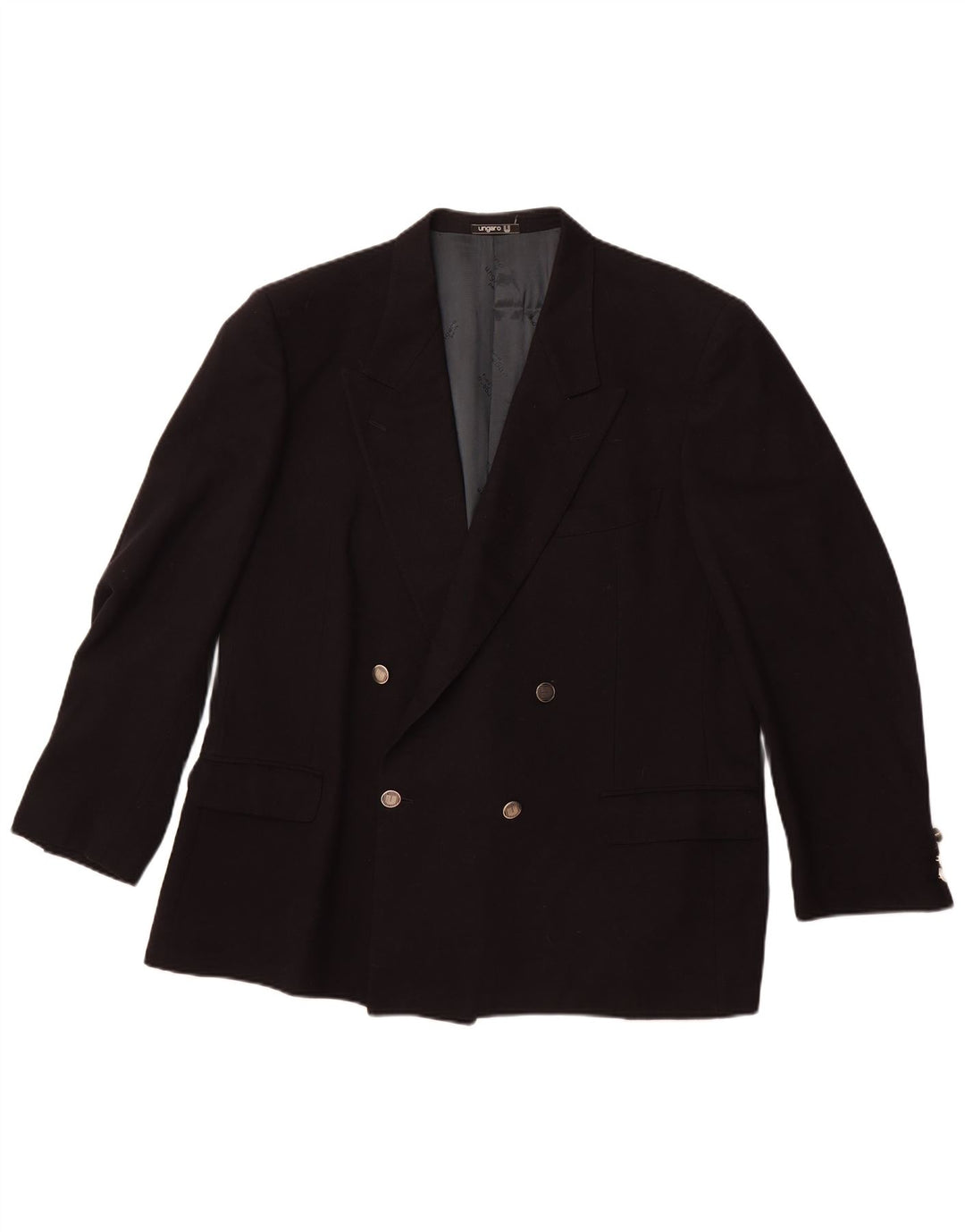 UNGARO muška jakna s dvostrukim kopčanjem UK 40 velika tamnoplava