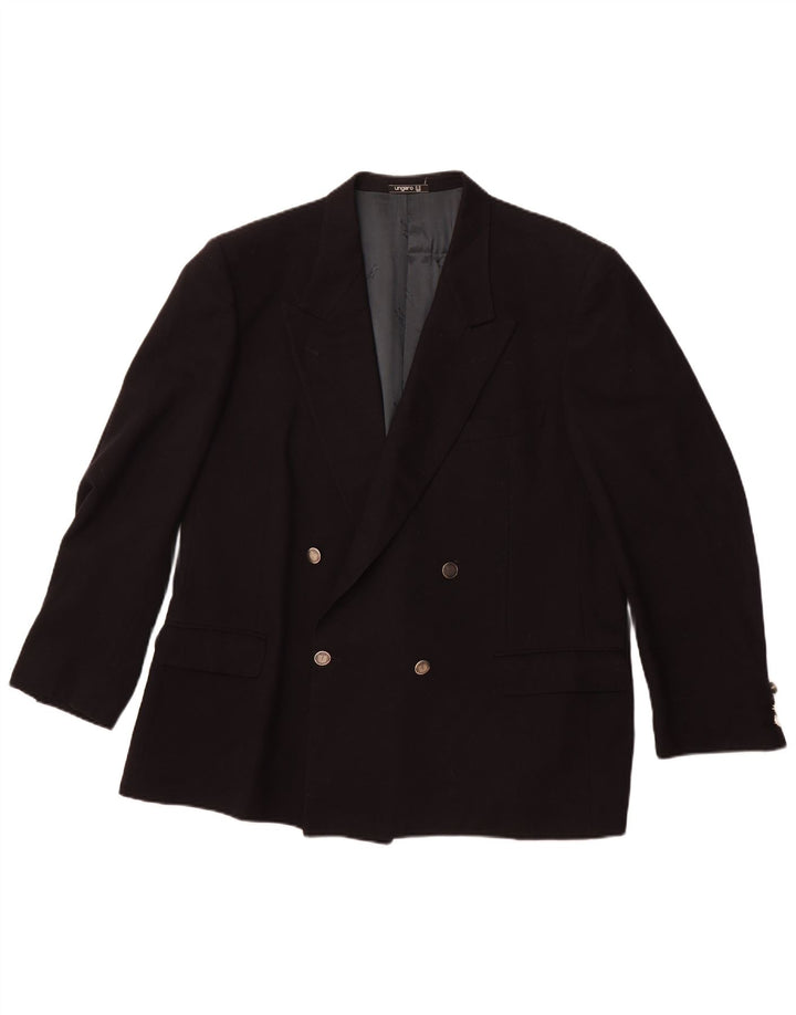 UNGARO muška jakna s dvostrukim kopčanjem UK 40 velika tamnoplava