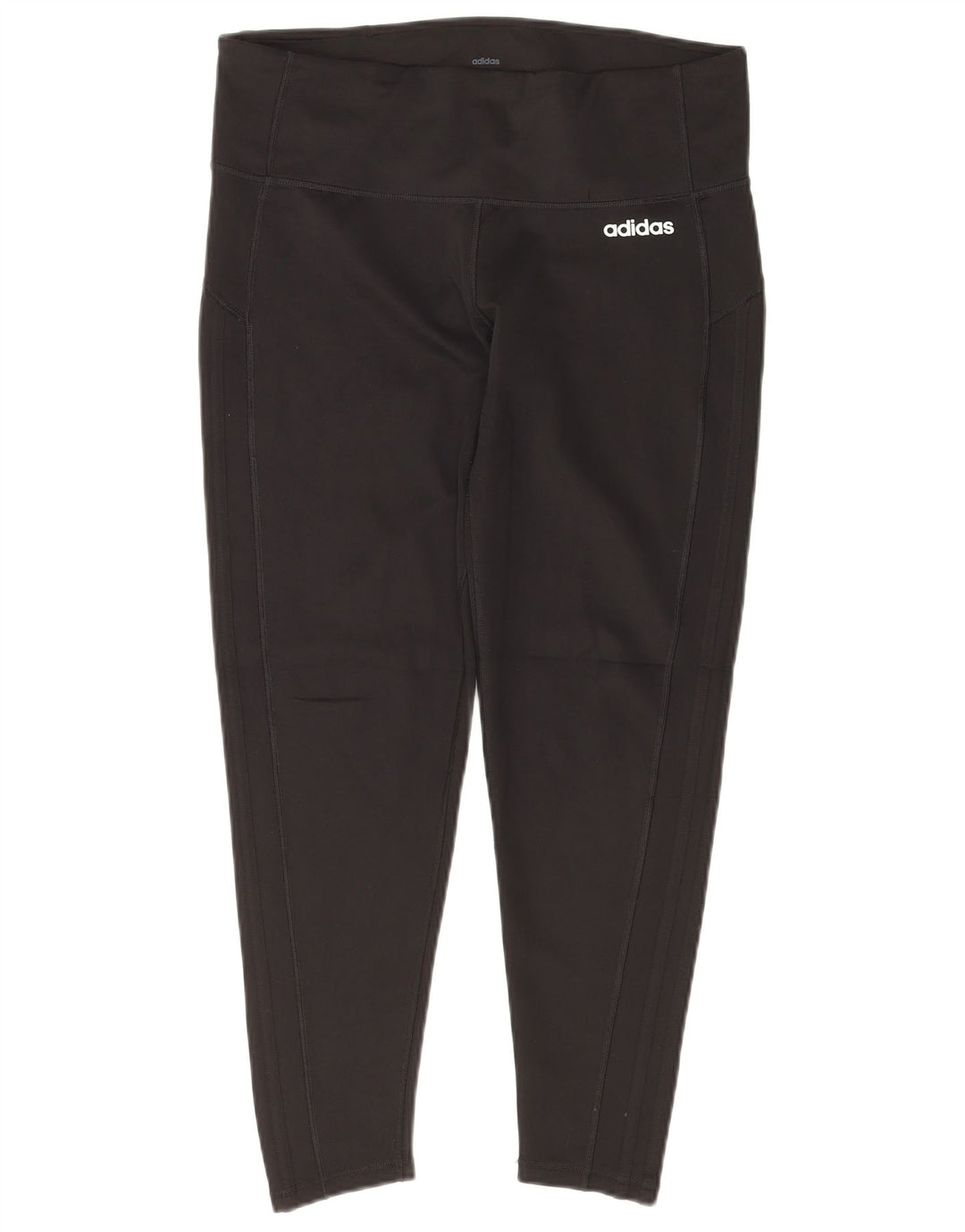 ADIDAS ženske Climalite kratke tajice UK 16/18 velike crne poliesterske