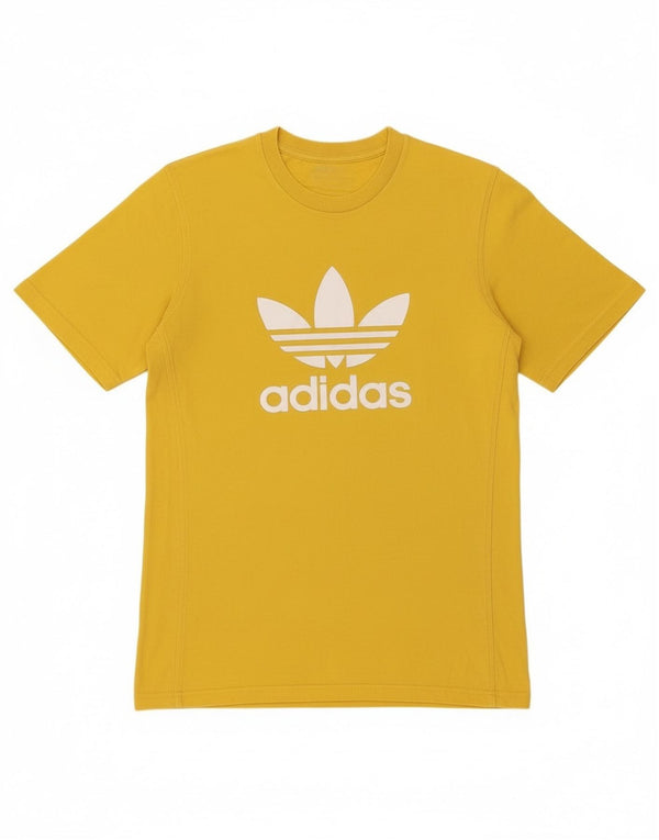 Adidas muška majica s grafičkim motivima XS, žuti pamuk