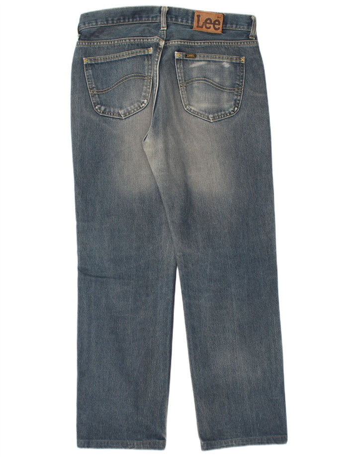 Lee Mens Seattle Straight Jeans W34 L30 Plavi pamuk