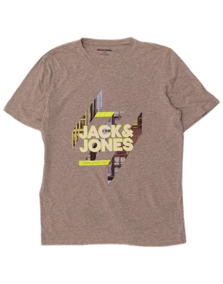 Jack & Jones muška majica kratkih rukava srednje sivi pamuk