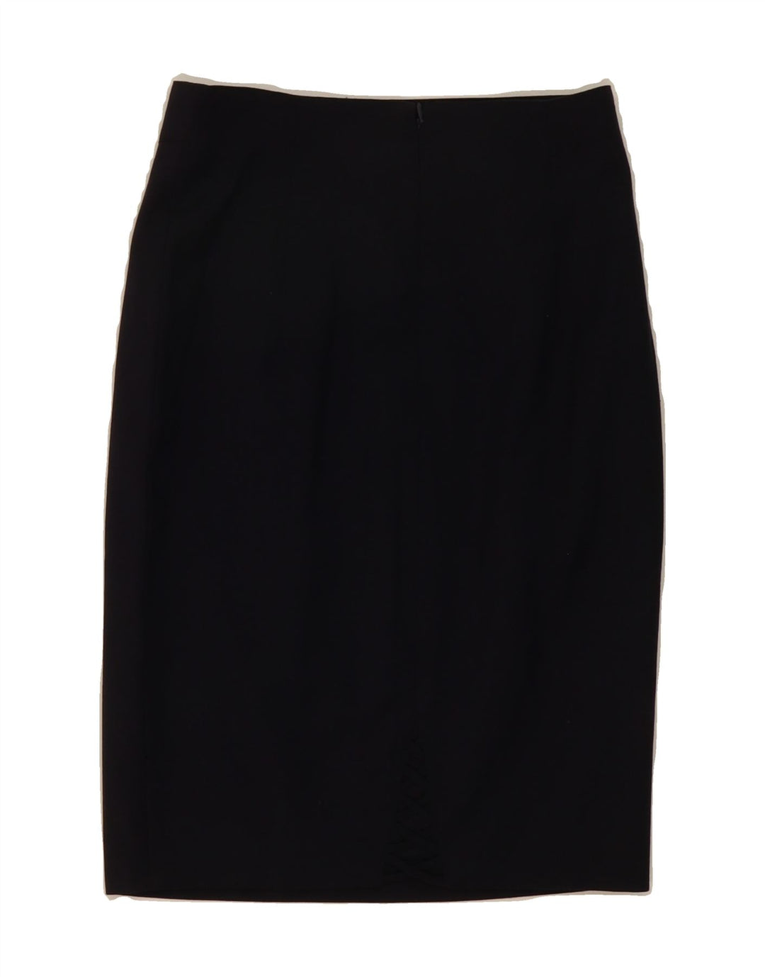 VINTAGE Womens Pencil Skirt W26 Small Navy Blue Wool Vintage Vintage and Second-Hand Vintage from Messina Hembry 