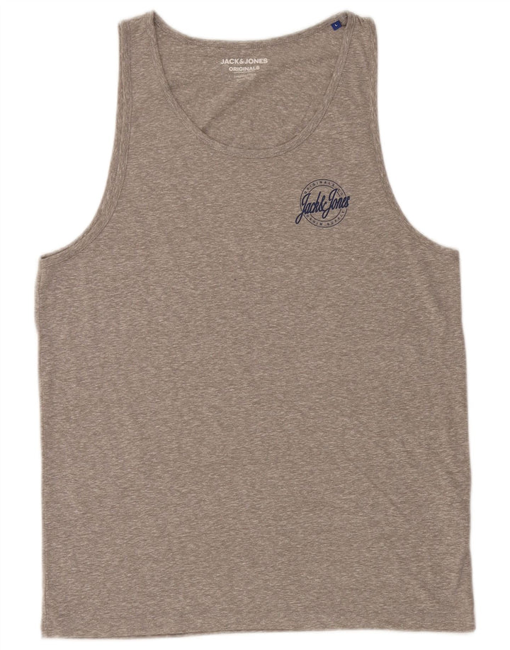 Jack & Jones muška majica s velikim sivim pjegama od poliestera