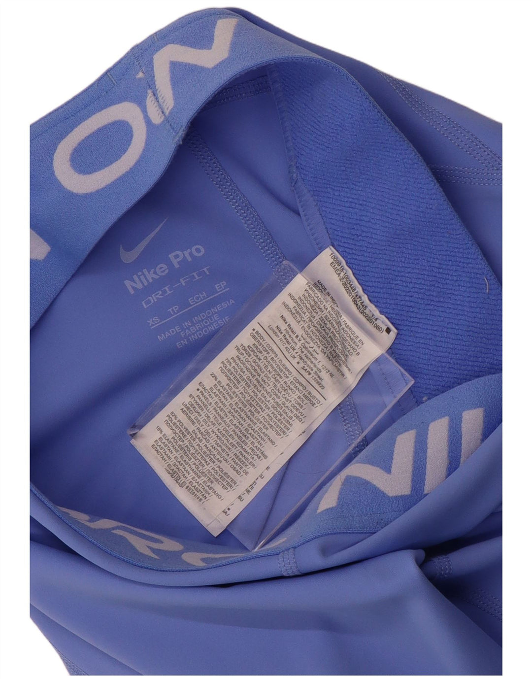 NIKE ženske Dri Fit grafičke tajice UK 6 XS plavi poliester