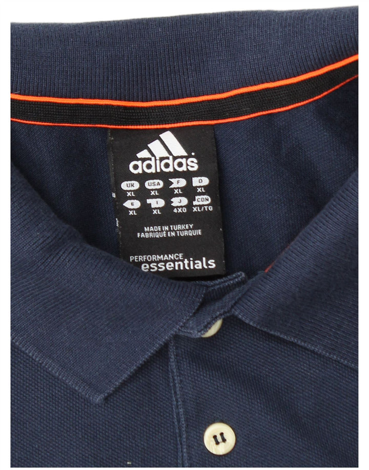 ADIDAS muška polo majica Climalite XL tamnoplavi pamuk