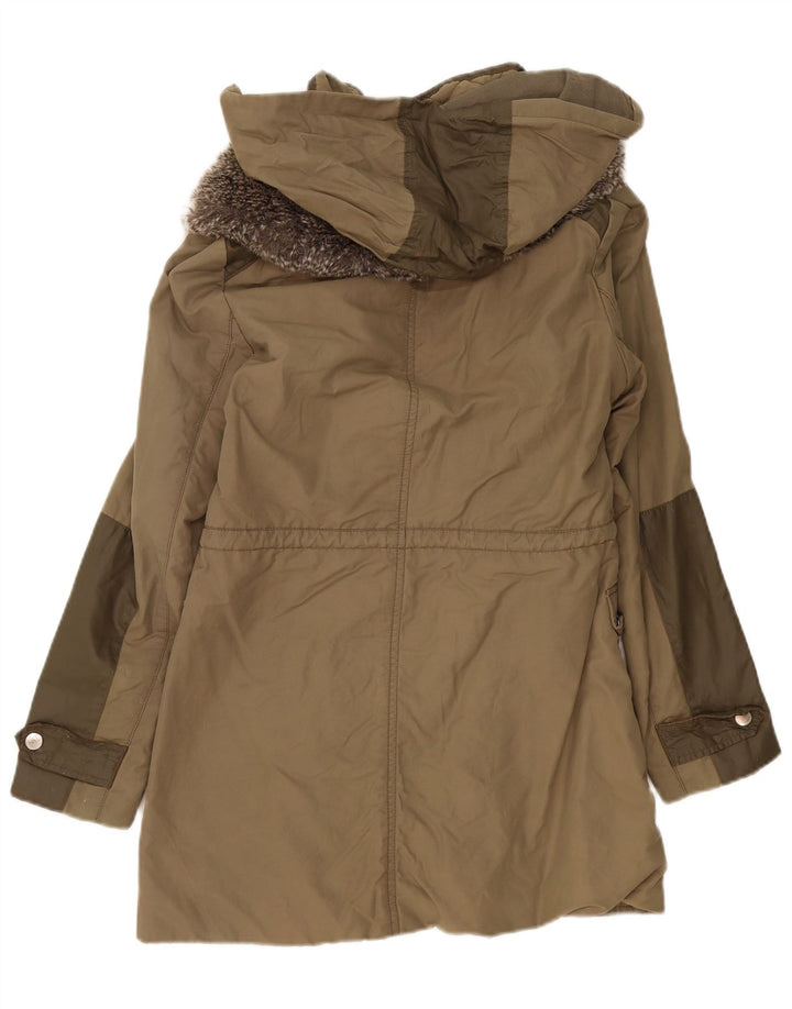 Ženska parka jakna s kapuljačom Karen Millen UK 12, srednji kaki poliester
