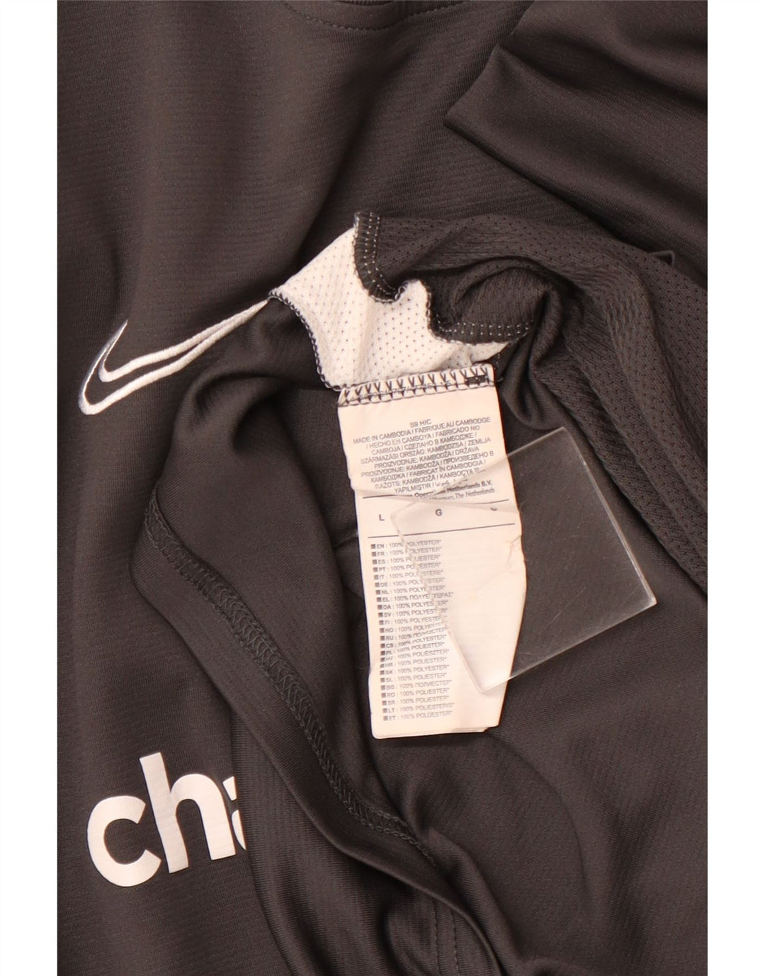 NIKE muška majica kratkih rukava s grafičkim motivima, veliki sivi poliester u boji