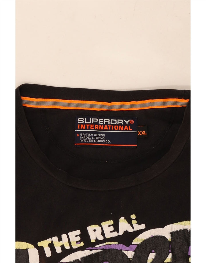 SUPERDRY muška majica s grafičkim motivima 2XL crna