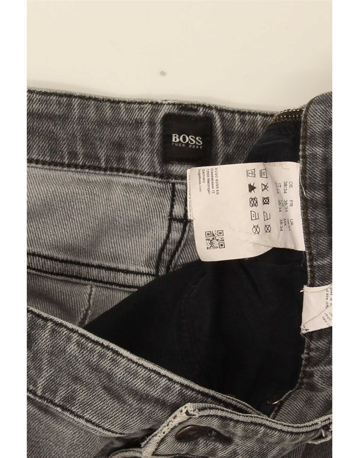 Hugo Boss Muške uske traperice W38 L34 Sivi pamuk