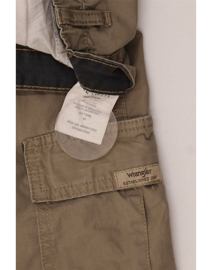 Wrangler muške kargo kratke hlače W44 2XL smeđi pamuk