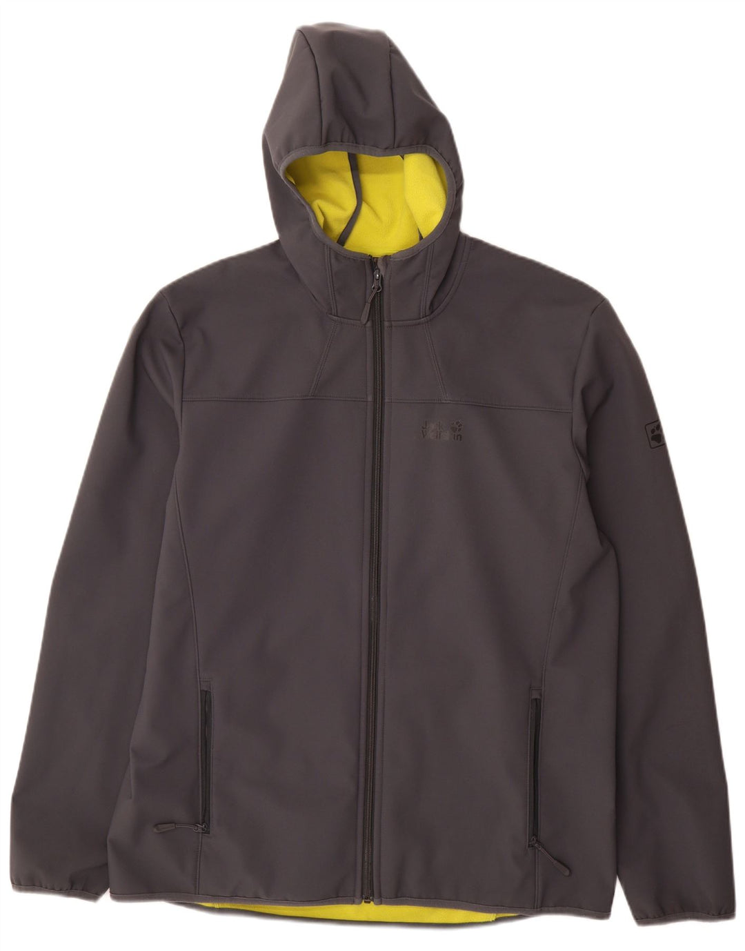 Jack Wolfskin muška vjetrovka s kapuljačom UK 48 2XL sivi poliester