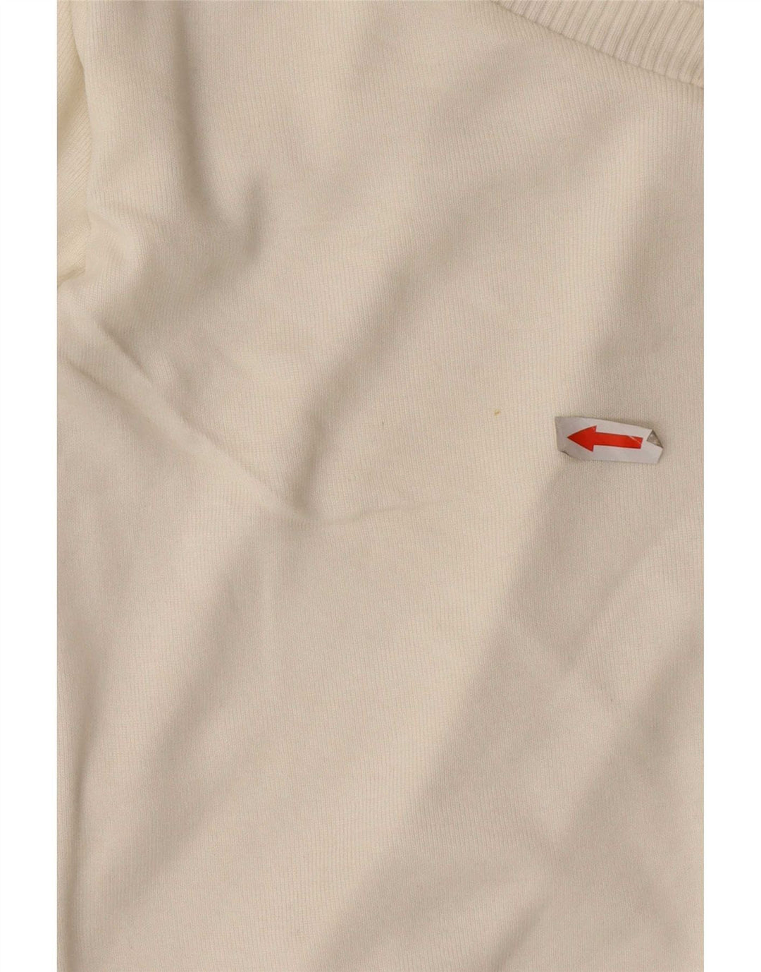 Ženski kratki džemper s V-izrezom Massimo Dutti UK 12 Medium Off White