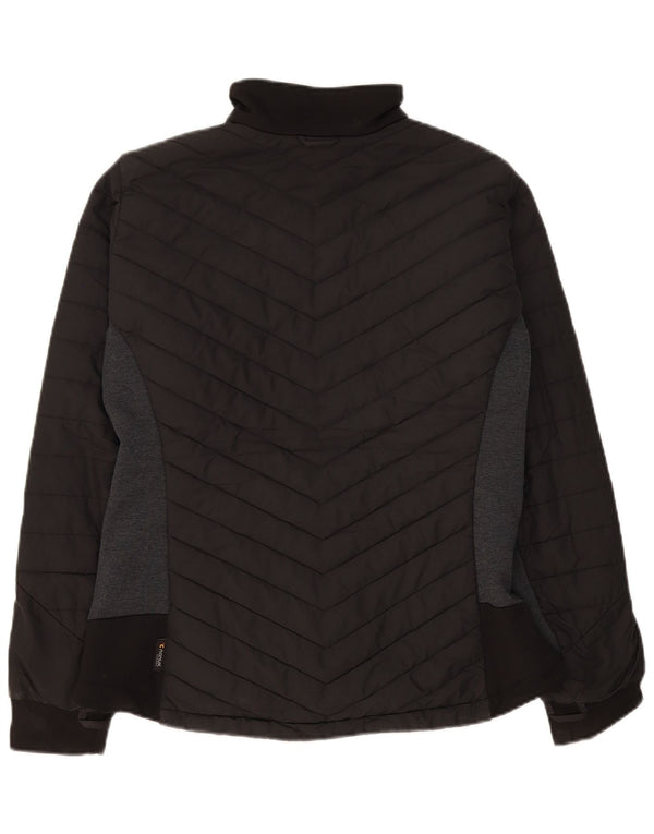 Jack Wolfskin ženska podstavljena jakna UK 16 veliki crni poliester u boji