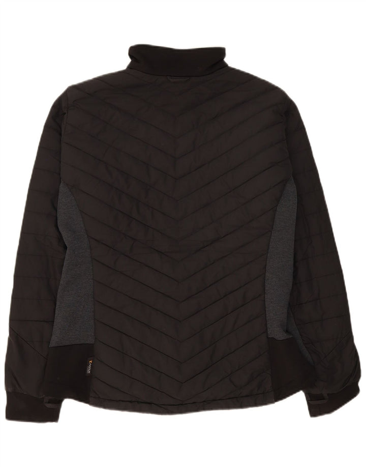 Jack Wolfskin ženska podstavljena jakna UK 16 veliki crni poliester u boji