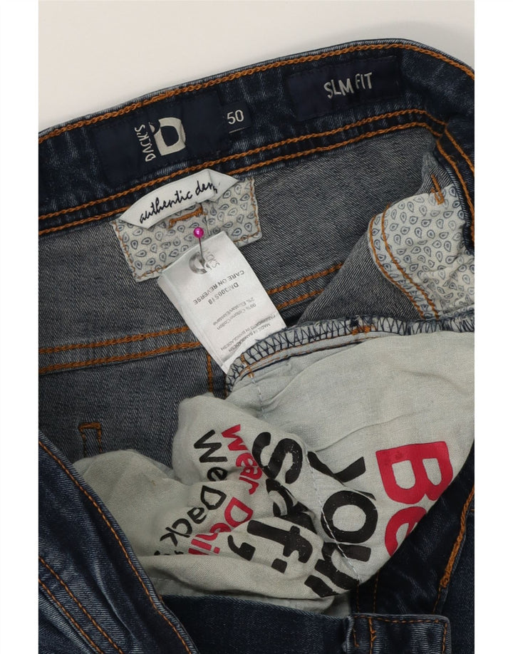 DACK'S Muške uske traperice IT 50 Large W34 L32 Plavi pamuk