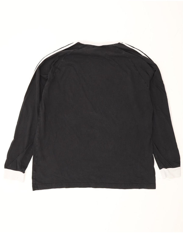 Adidas muška majica dugih rukava XL crni pamuk u boji