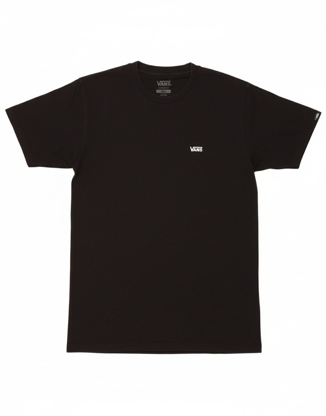 VANS Mens Classic Fit T-Shirt Top Small Black Cotton