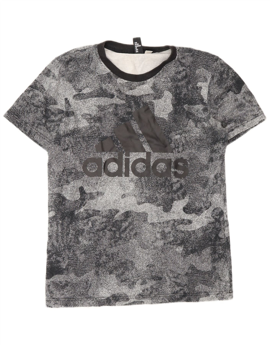 Adidas muška majica s grafičkim motivima srednje sive kamuflažne boje