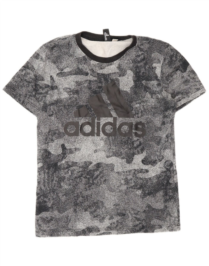 Adidas muška majica s grafičkim motivima srednje sive kamuflažne boje